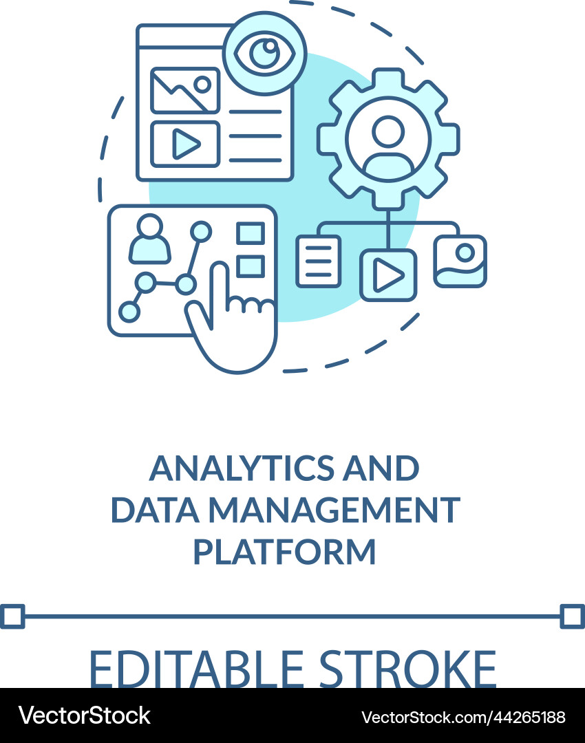 Data Analytics Platform Icon Vector Image