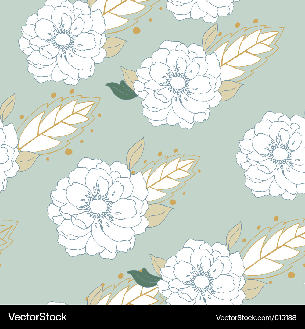 Delicate Leaf Pattern Vector Image