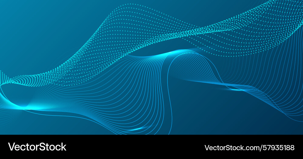 Futuristic technology background dynamic line Vector Image