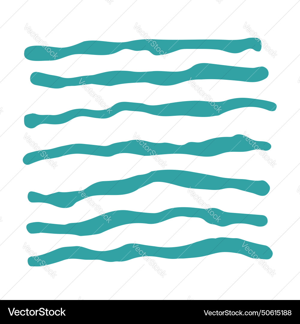Horizontal uneven lines ink texture Vector Image