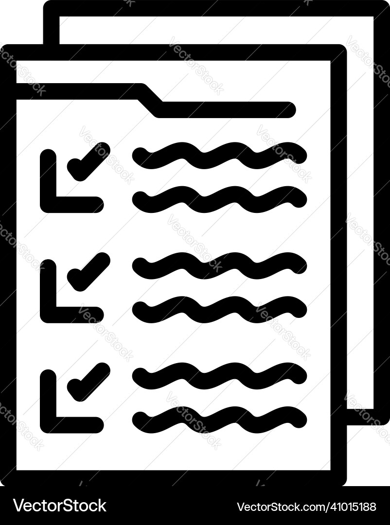 Last user document icon outline fill Last user document icon outline fill vector image