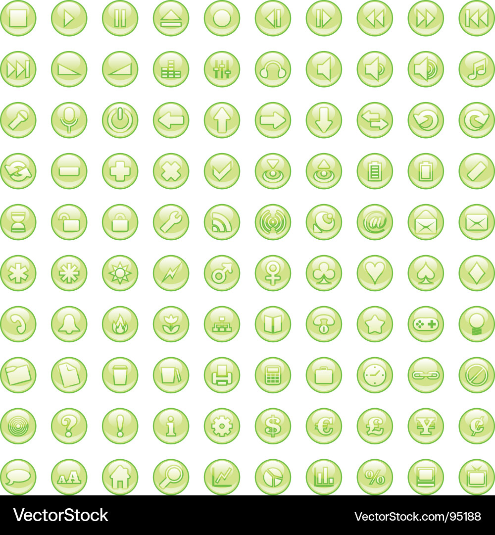 Web icon set Vector Image