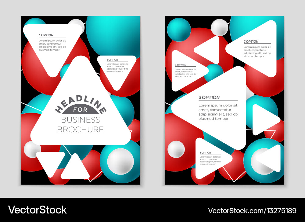 Abstract layout background set for art Vector Image