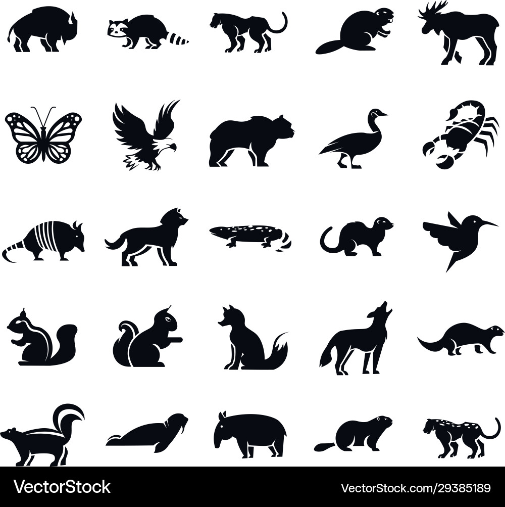 Coyote Glyph Icon - Wild Canine Vector Image