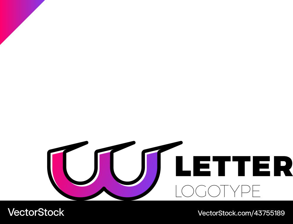 Dynamic initial letter lw linked round lowercase Dynamic initial letter lw linked round lowercase Vector Image