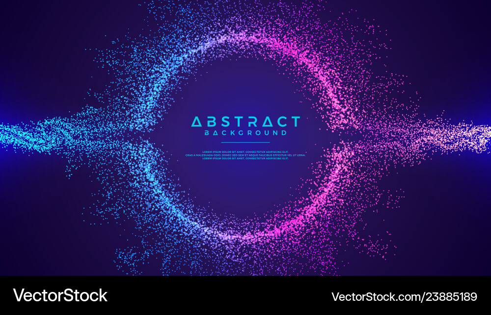 Dynamic Liquid Particle Flow Background vector image