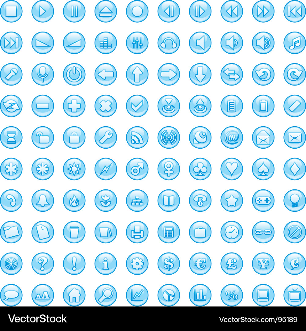 Web icon set Vector Image