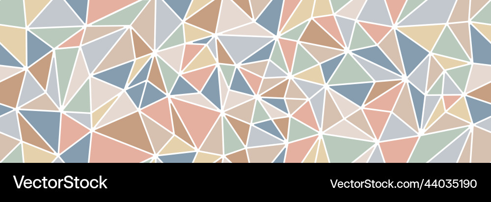 Abstract color seamless triangle pattern vector image