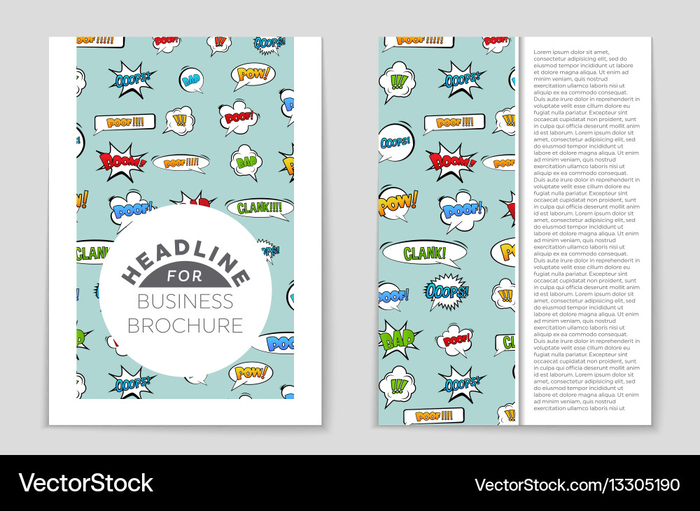 Abstract layout background set for art Vector Image