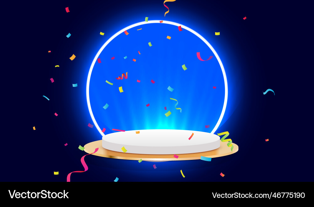 Background 3d rendering with podium stand to show vector image