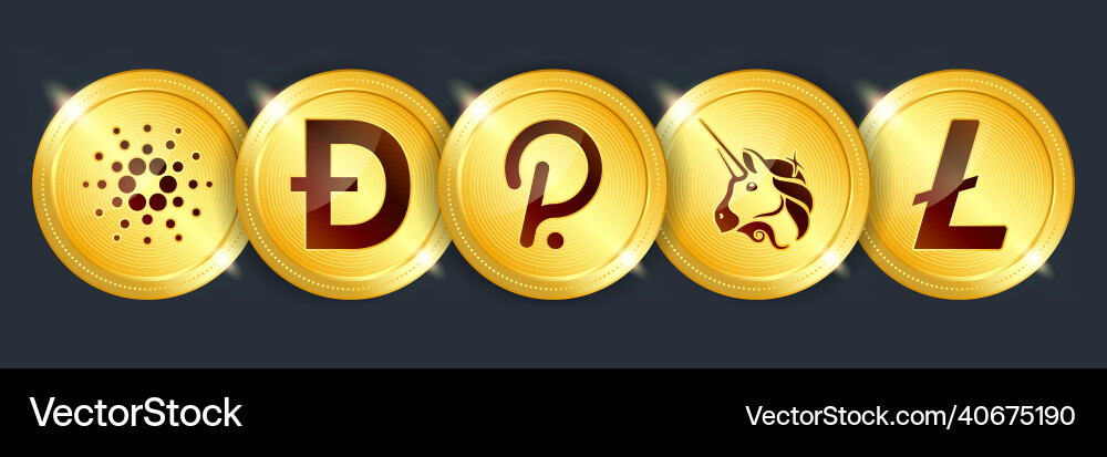 Crypto currency digital payment system blockchain vector image