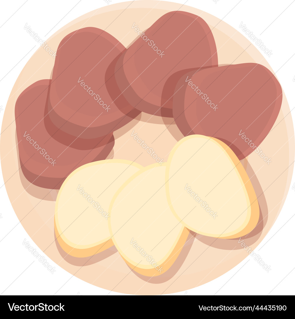 Food culture icon cartoon czech republic Food culture icon cartoon czech republic vector image