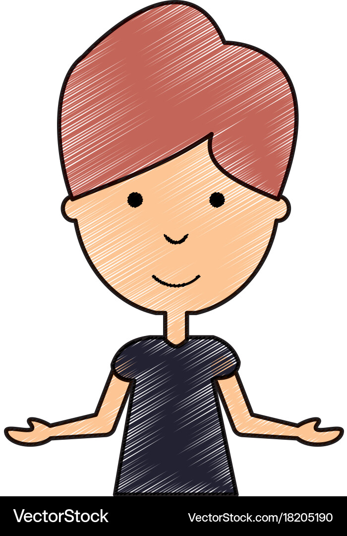 Man with open arms vector image
