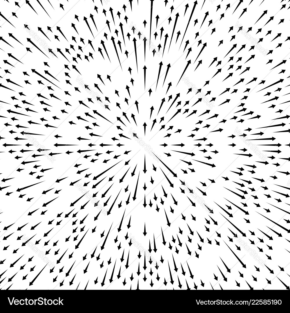 Radial lines element abstract radiating irregular Vector Image