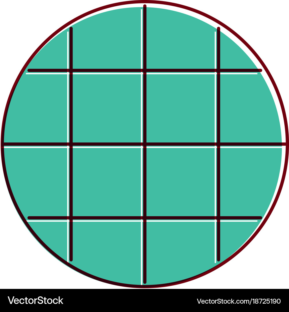 Screen navigation app blank round template Vector Image