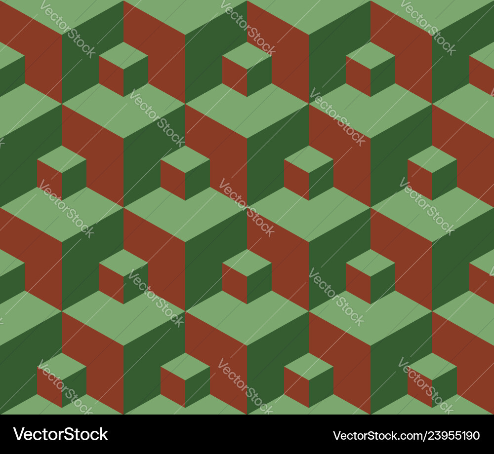 Seamless pattern 3d cube Seamless pattern 3d cube Vector Image