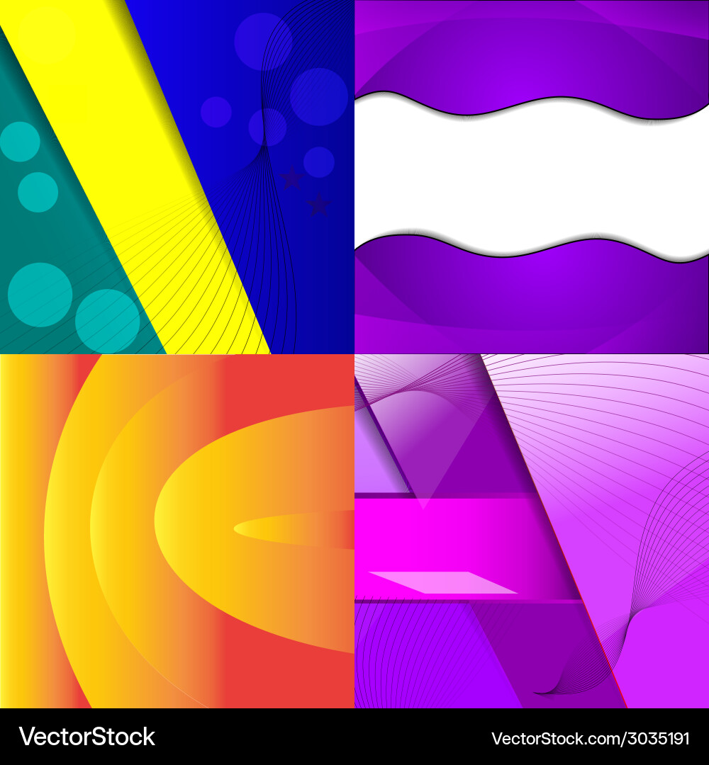 Big set of soft colored abstract background Vector Image