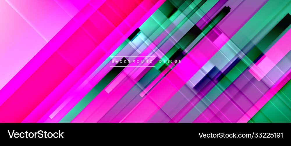 Dynamic lines on fluid color gradient trendy Vector Image