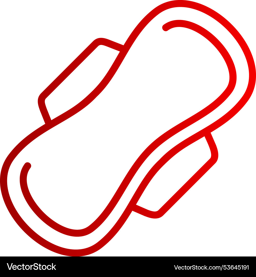 Pad line gradient icon Vector Image