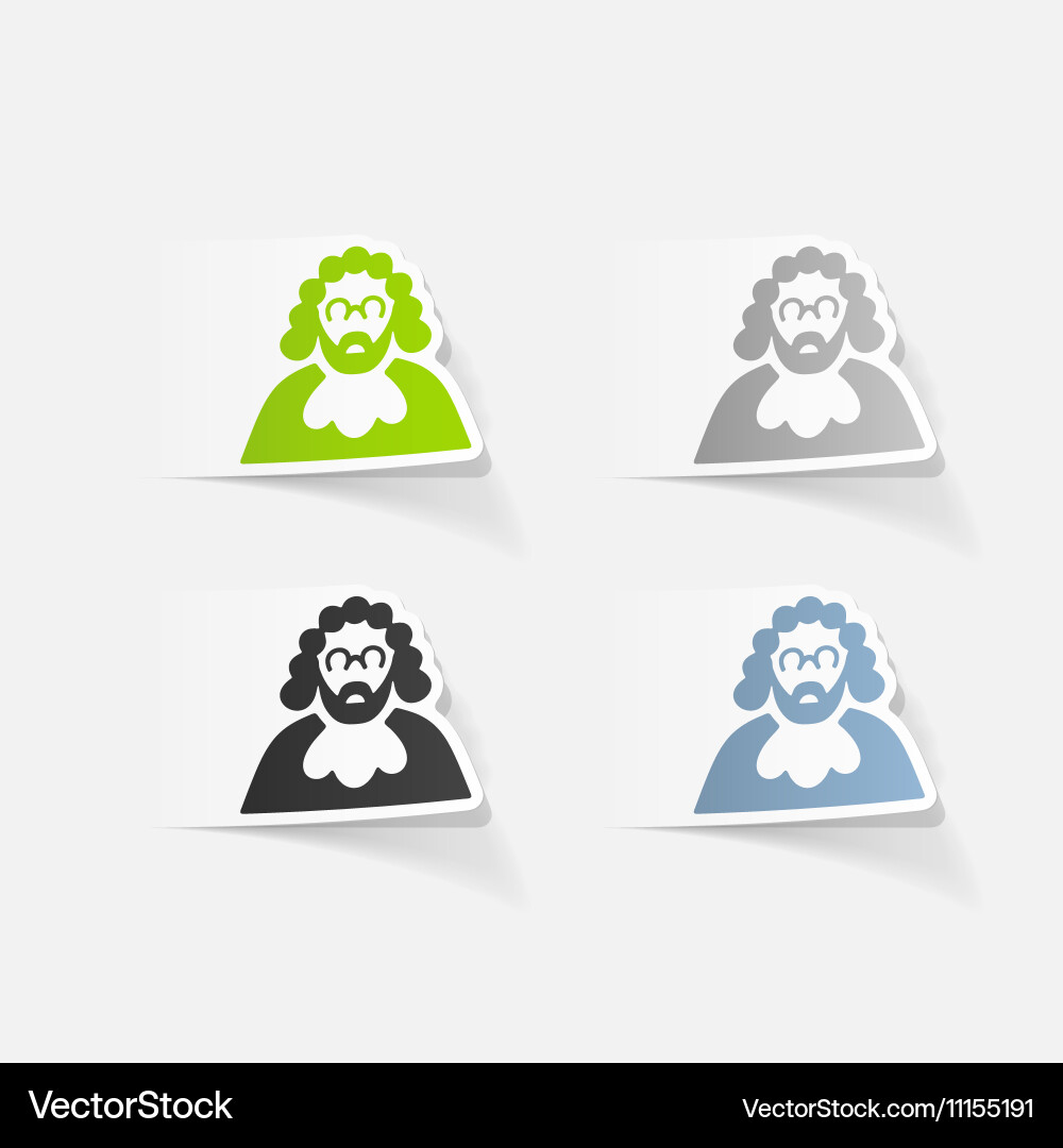 Realistic design element judge vector image