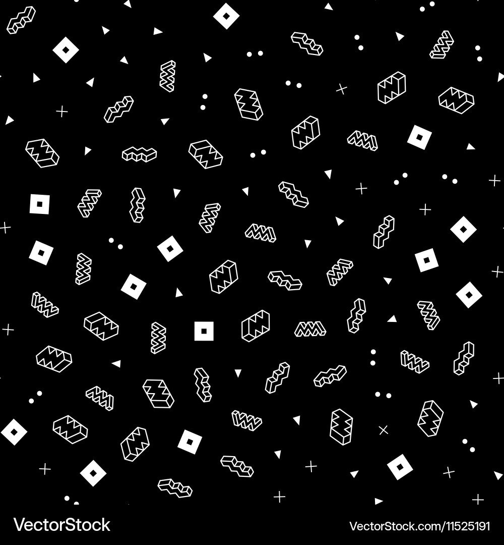 Retro Memphis Abstract Pattern vector image