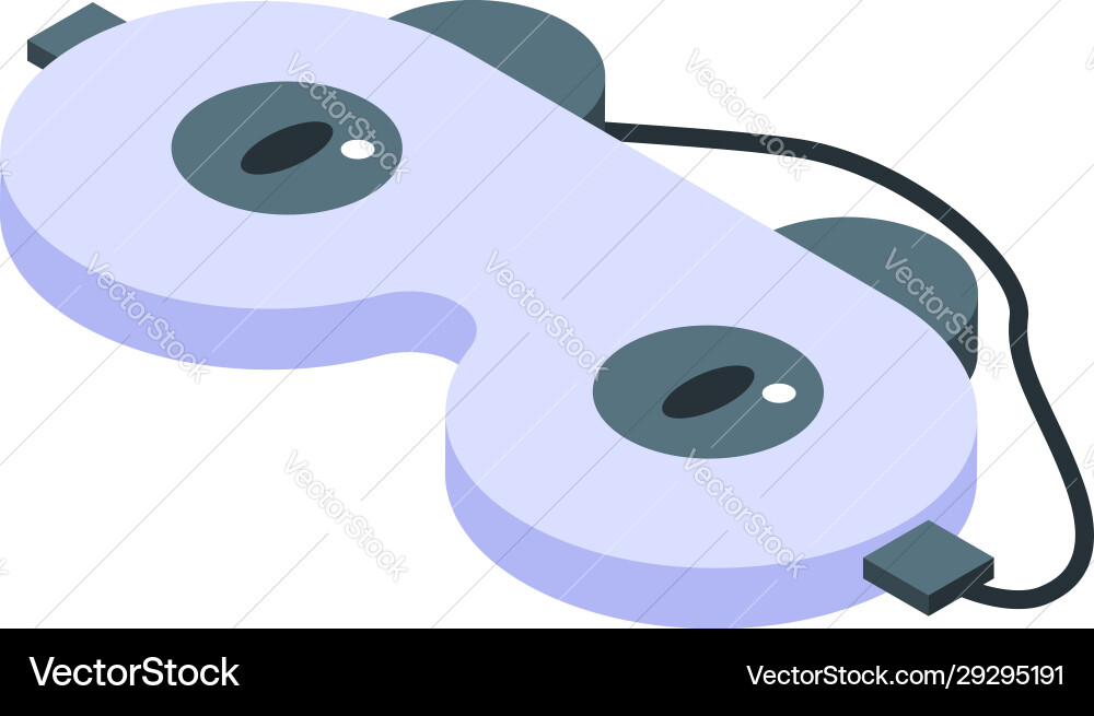 Schlafmaske Augen Ikone isometrische Stil Schlafmaske Augen Ikone isometrische Stil vektorbild