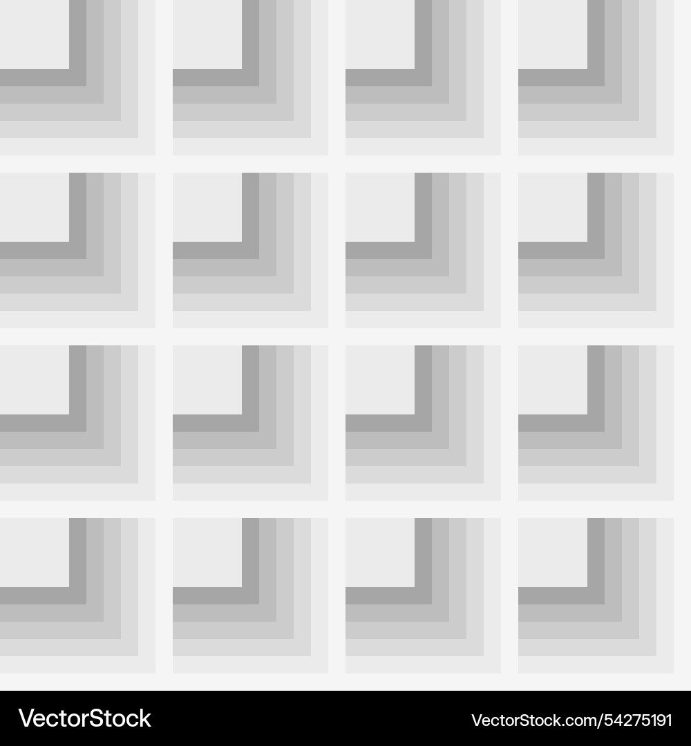 Seamless geometric gray color pattern square Vector Image