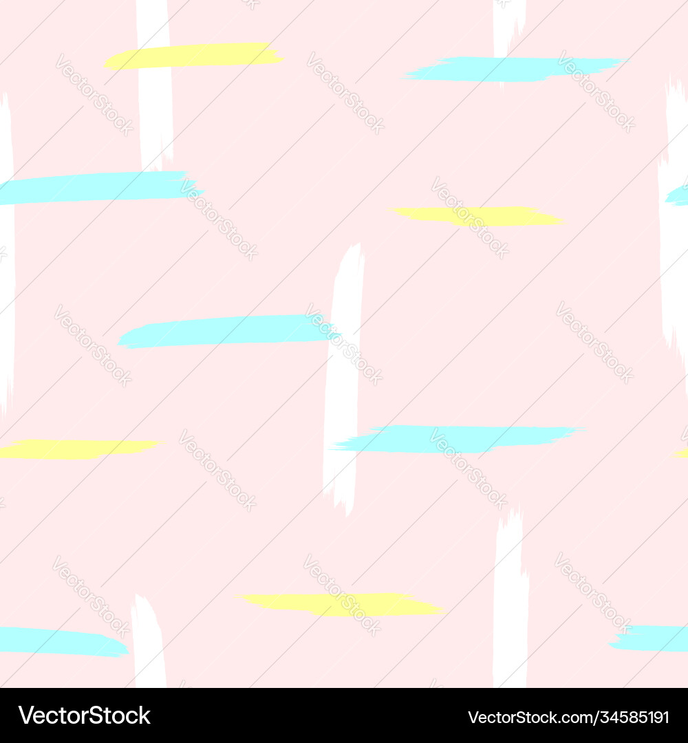 Seamless pattern with repeating lines painted vector image
