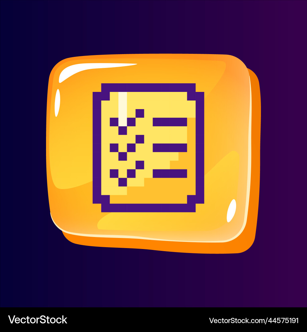 Task-Liste glänzende ui-Taste mit Pixelfarbe Task-Liste glänzende ui-Taste mit Pixelfarbe vektorbild