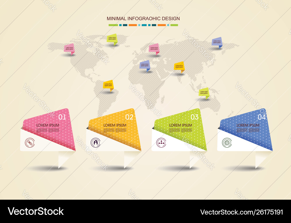 Timeline Infographic - Minimal Workflow Vector Image