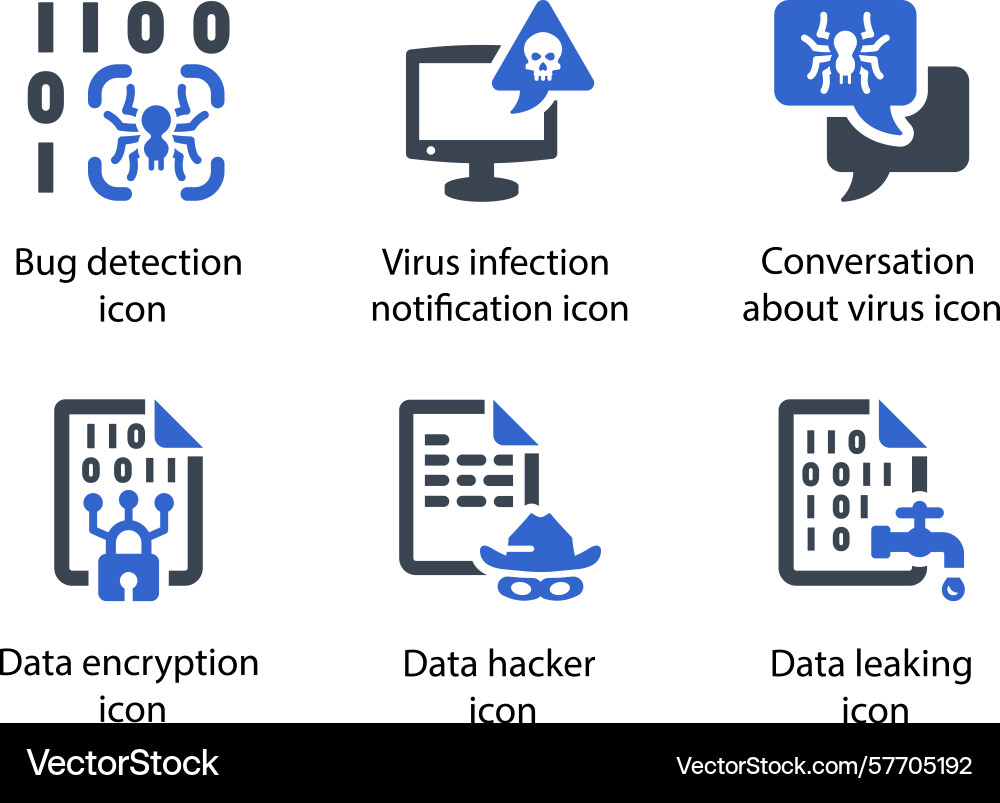 Bug detection virus notification conversation Vector Image