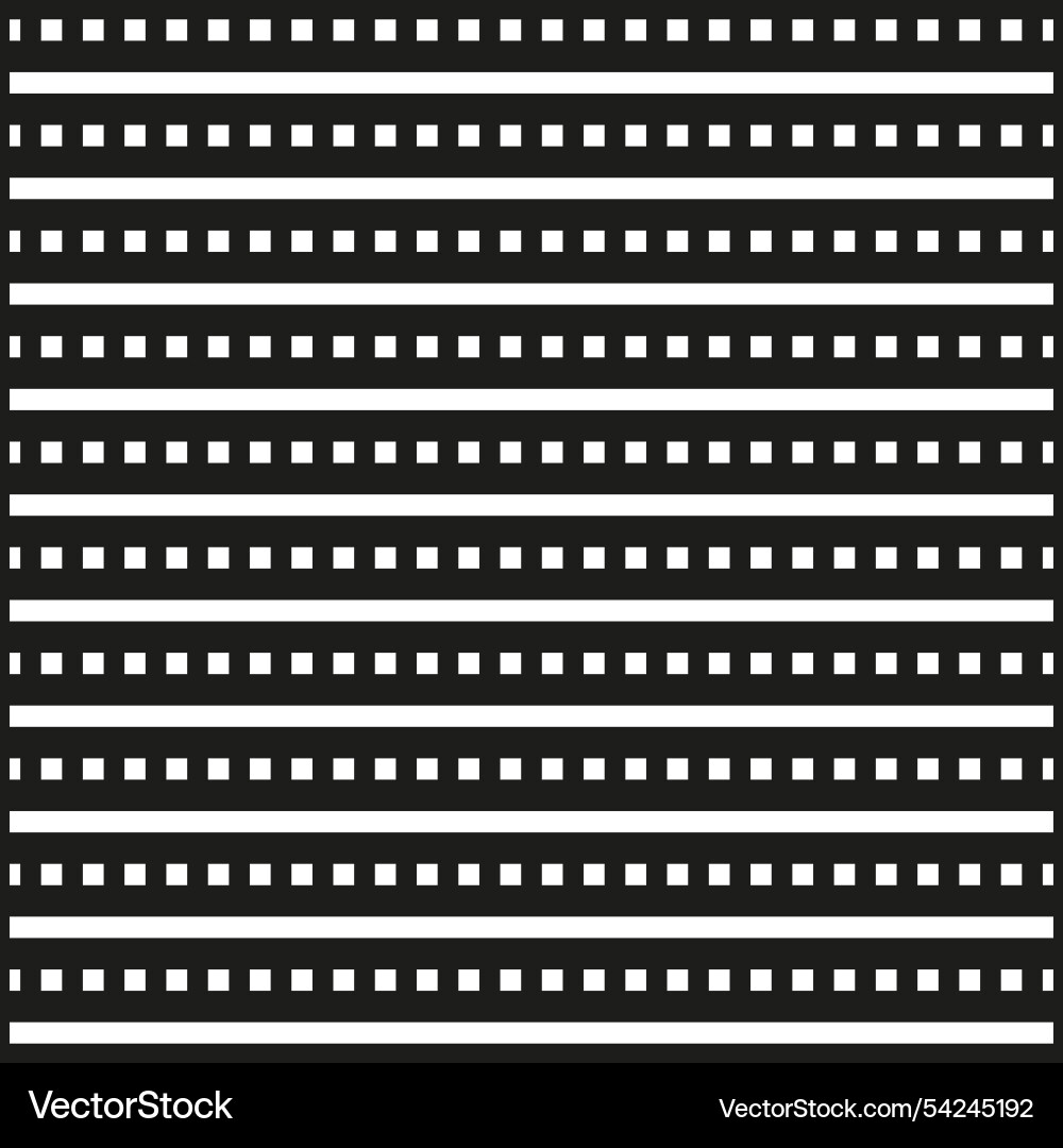 Dotted line pattern horizontal square shapes Dotted line pattern horizontal square shapes vector image