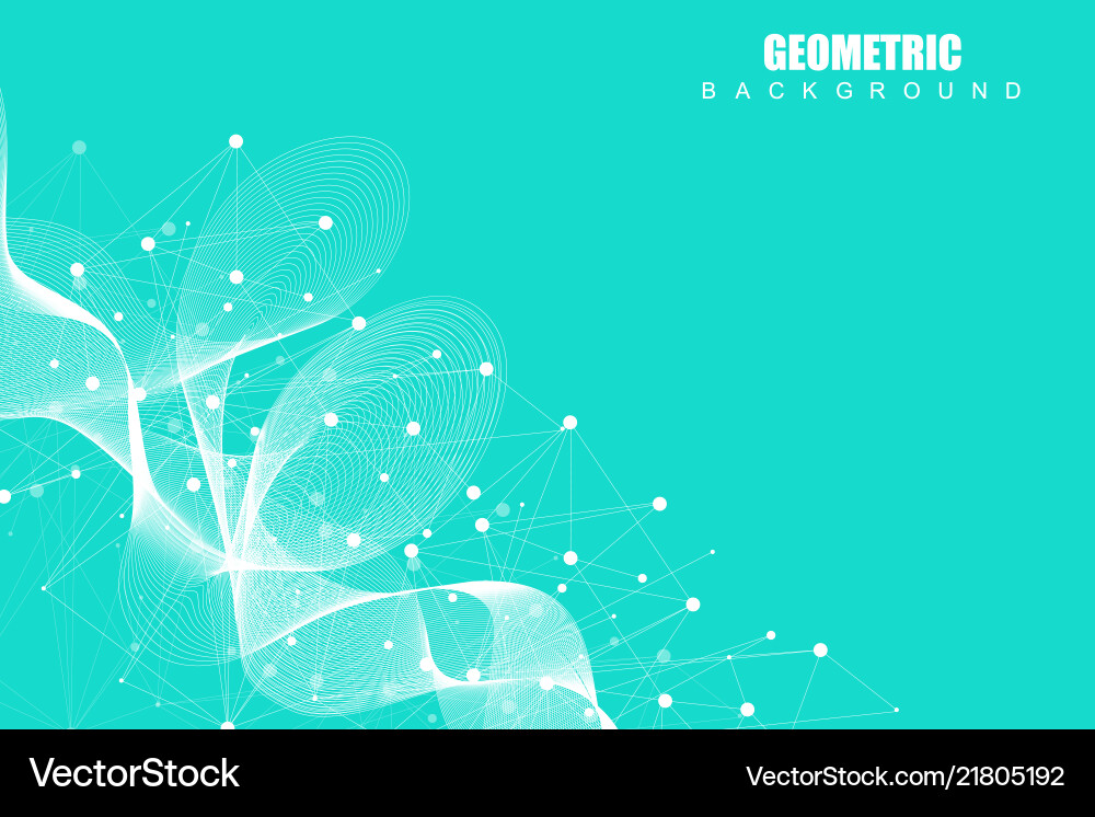 Geometric abstract background with connected line Geometric abstract background with connected line Vector Image