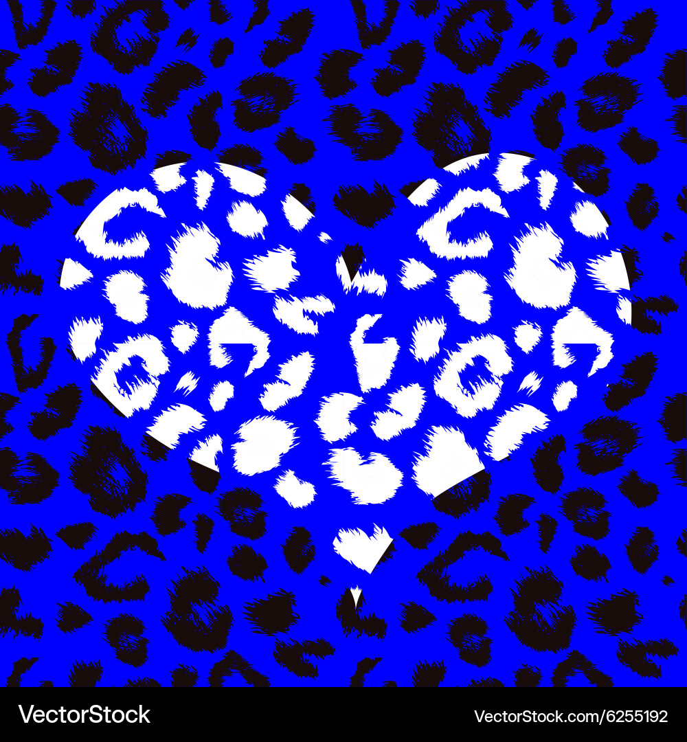 Leopard print pattern skin vector image