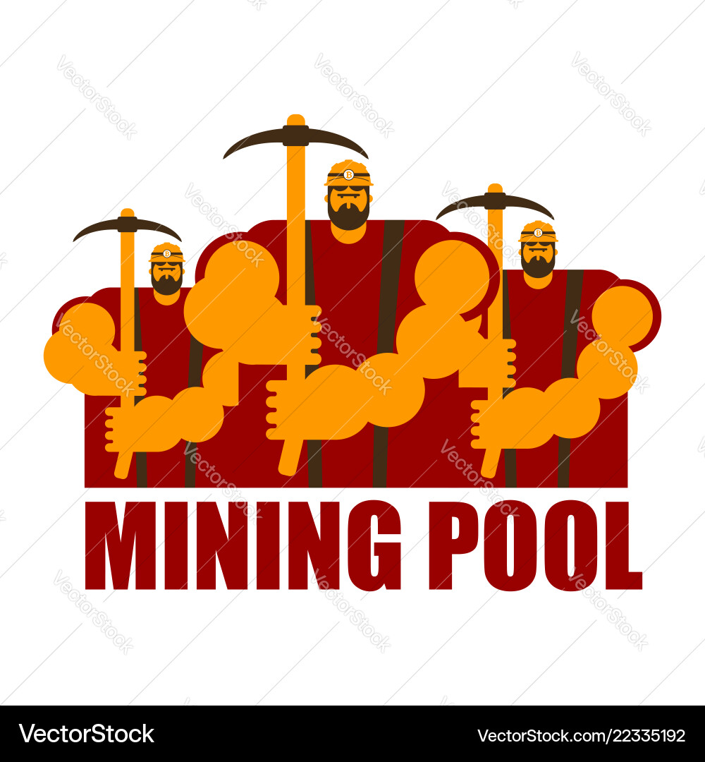 Mining pool logo extraction of bitcoin crypto – Royalty-Free Vector |  VectorStock