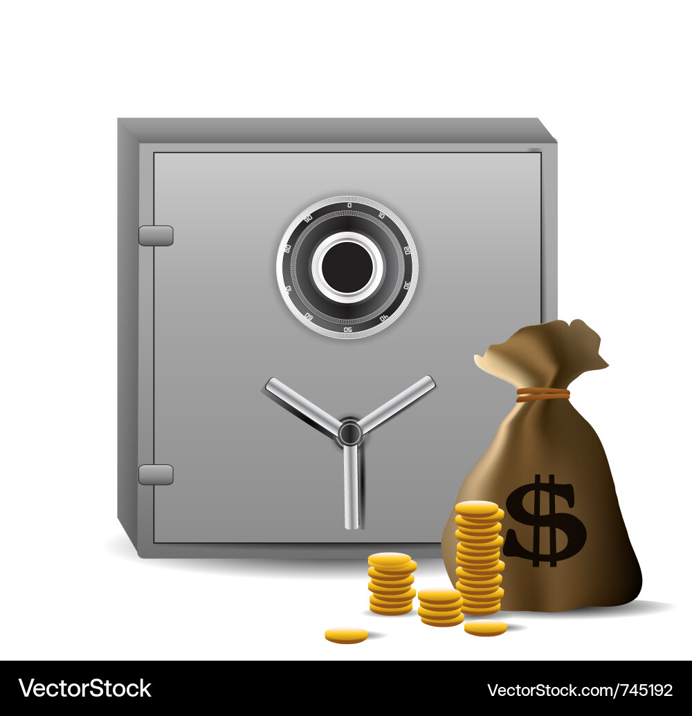 Safe combination lock Vector Image
