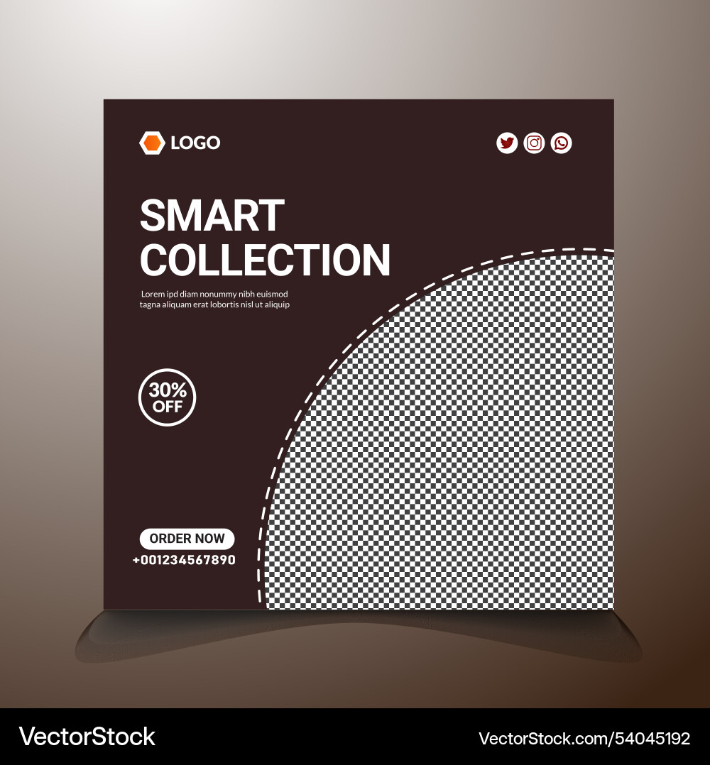 Smart watch with display Vector Image