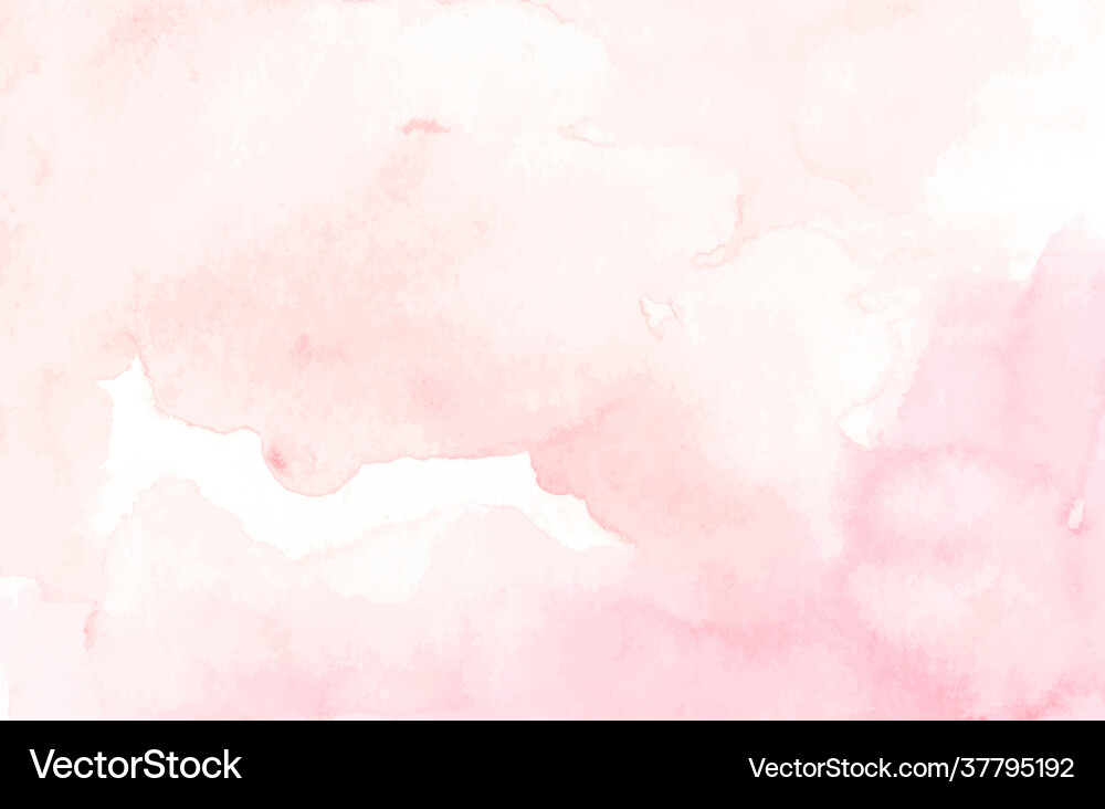 Soft Pink Watercolor Texture Vector Image