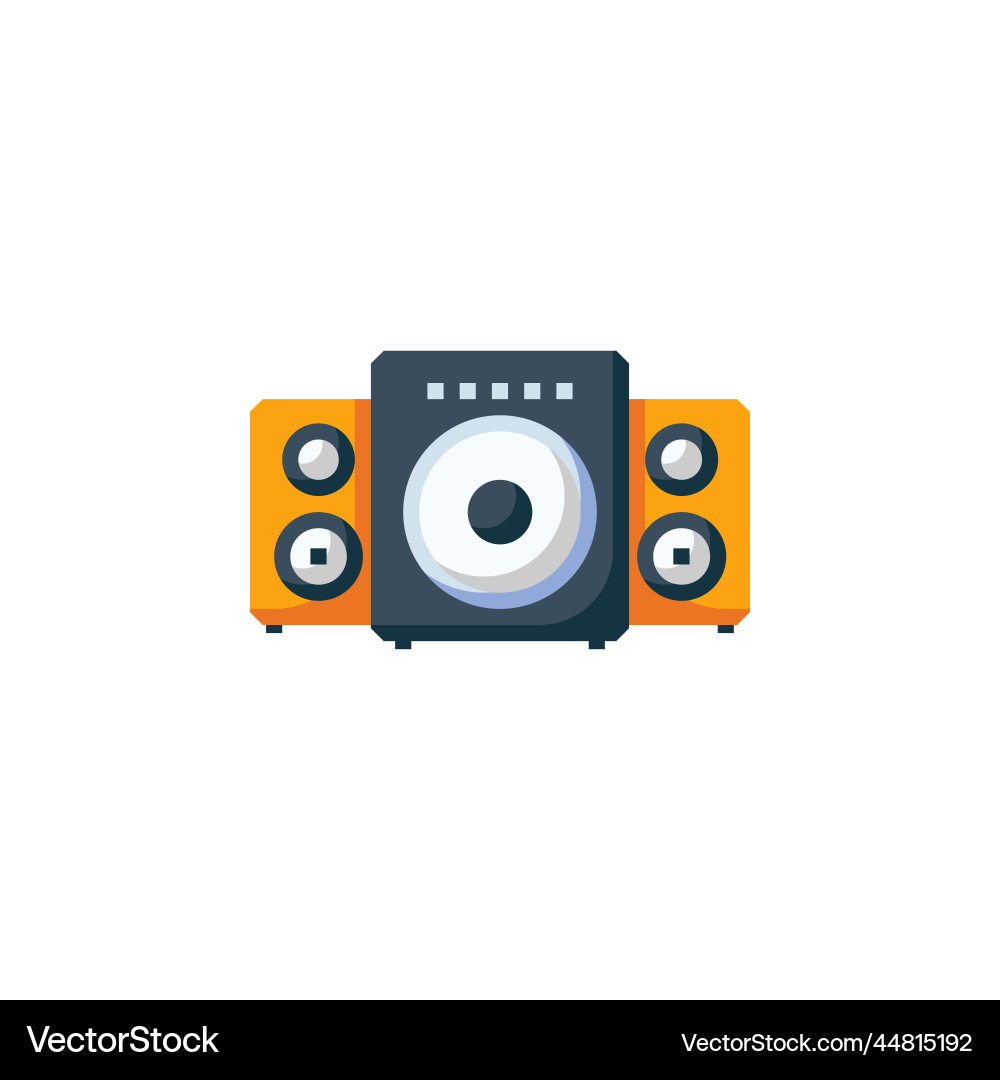 Speaker icon computer component flat style Speaker icon computer component flat style vector image