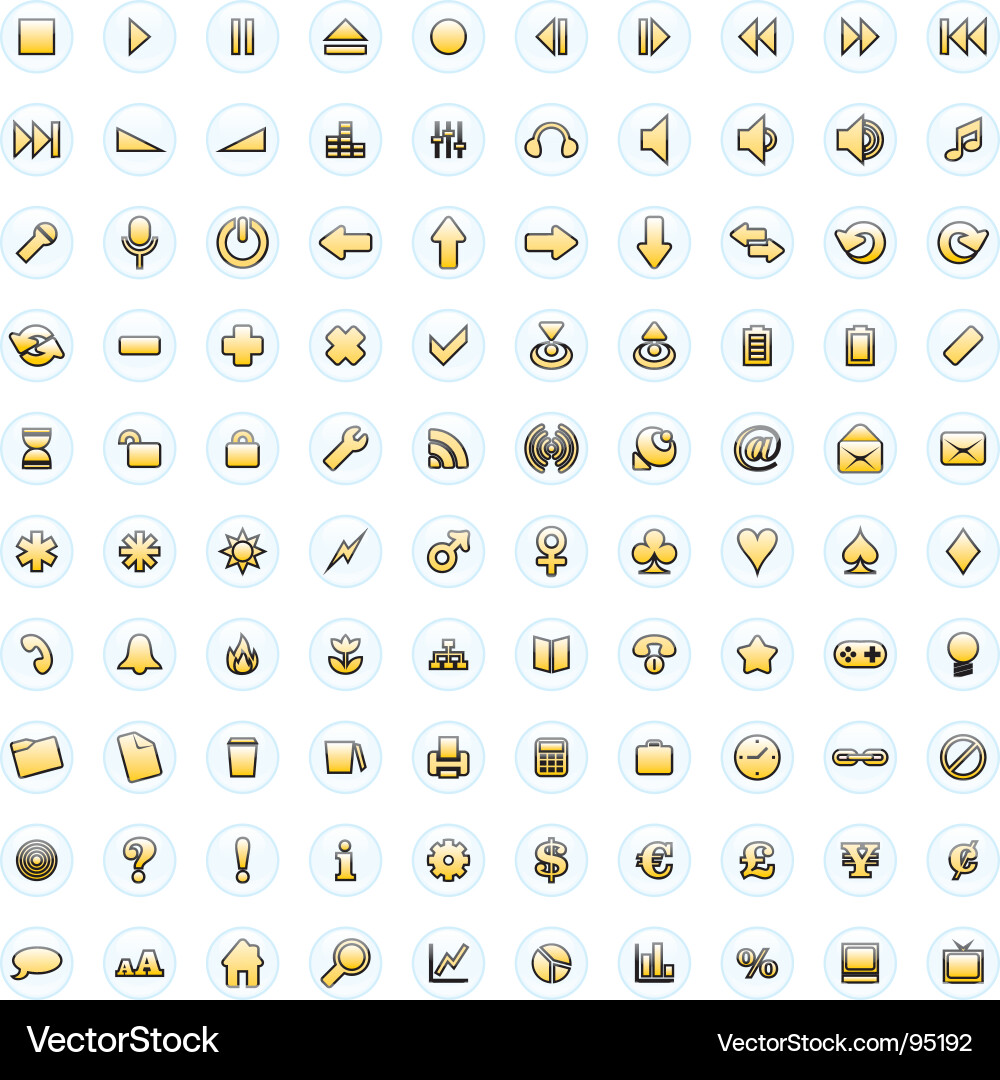 Web icon set Vector Image