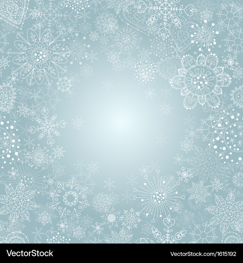 Winter Snowflake Background Royalty Free Vector Image