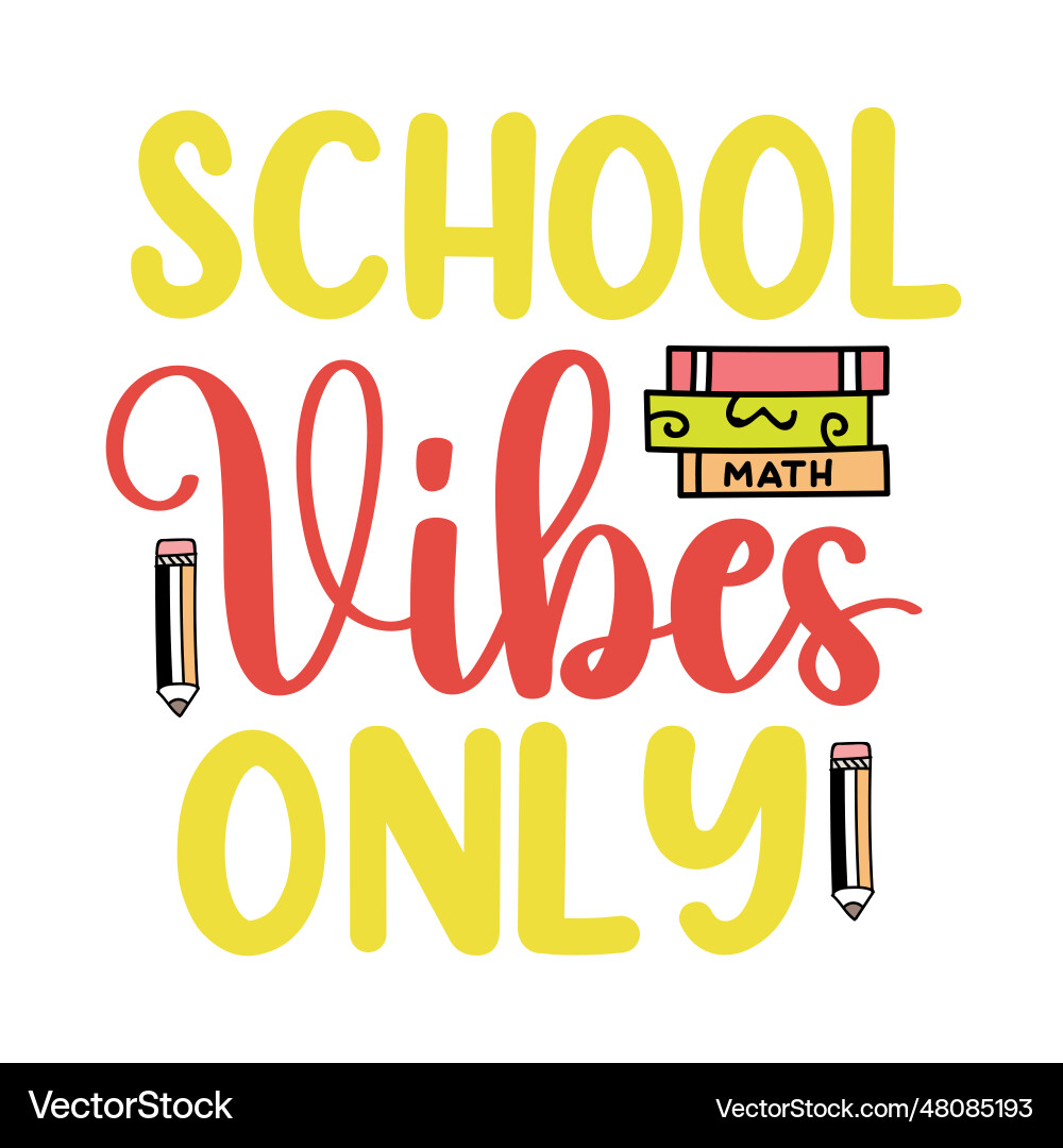 Back to School Teacher Gift Shirt vector image