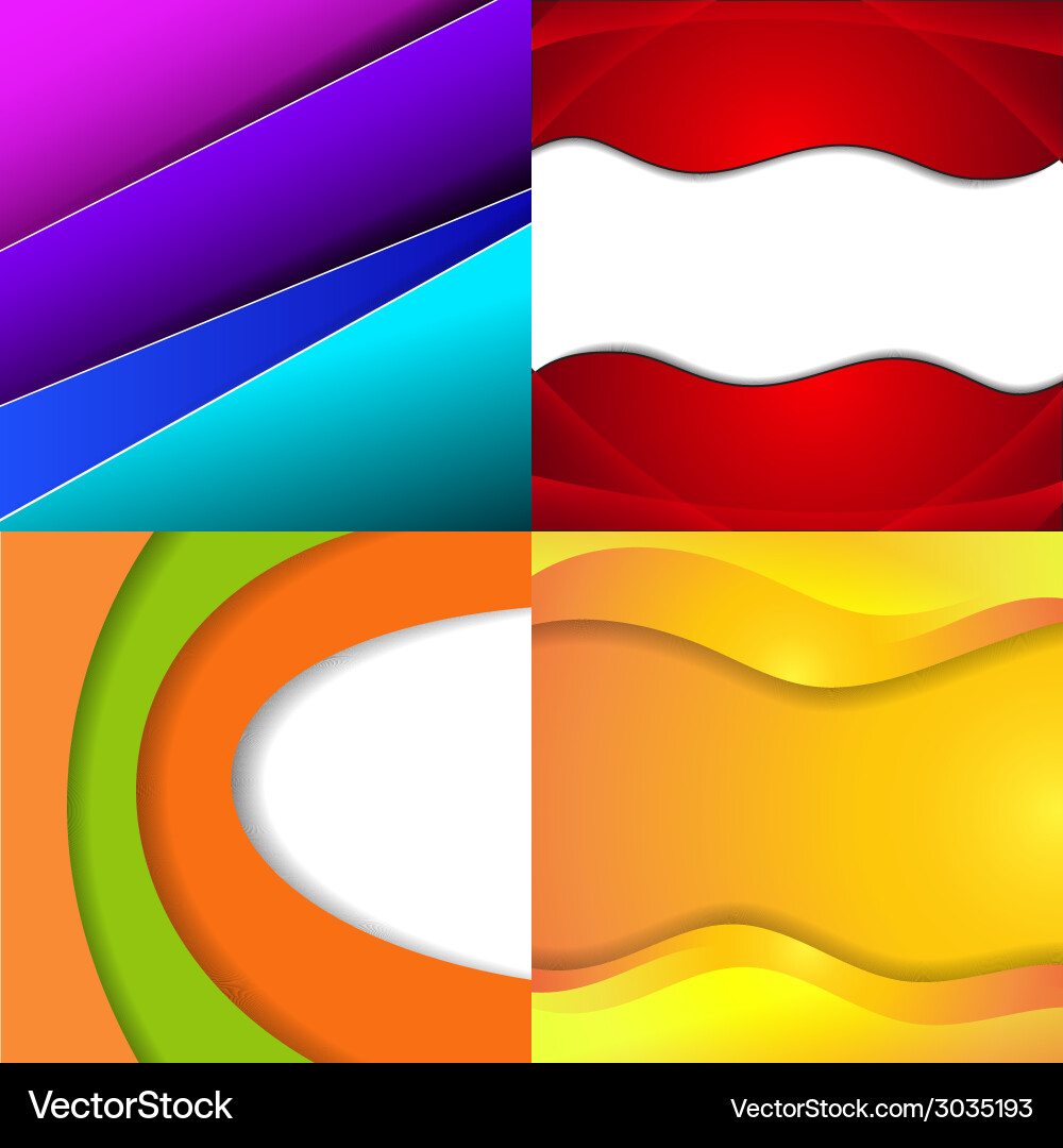 Big set of soft colored abstract background Vector Image
