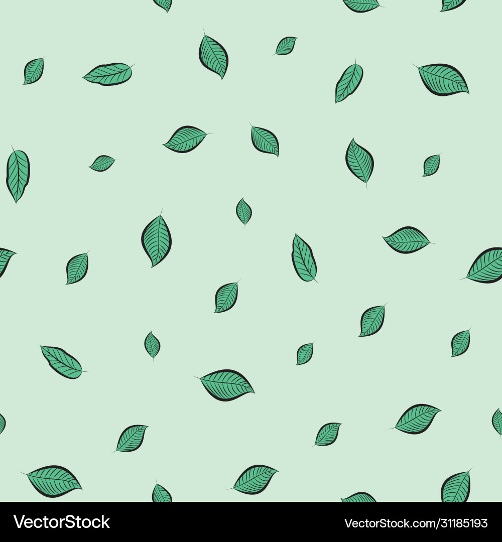 Falling leaves repeat pattern perfect Falling leaves repeat pattern perfect Vector Image