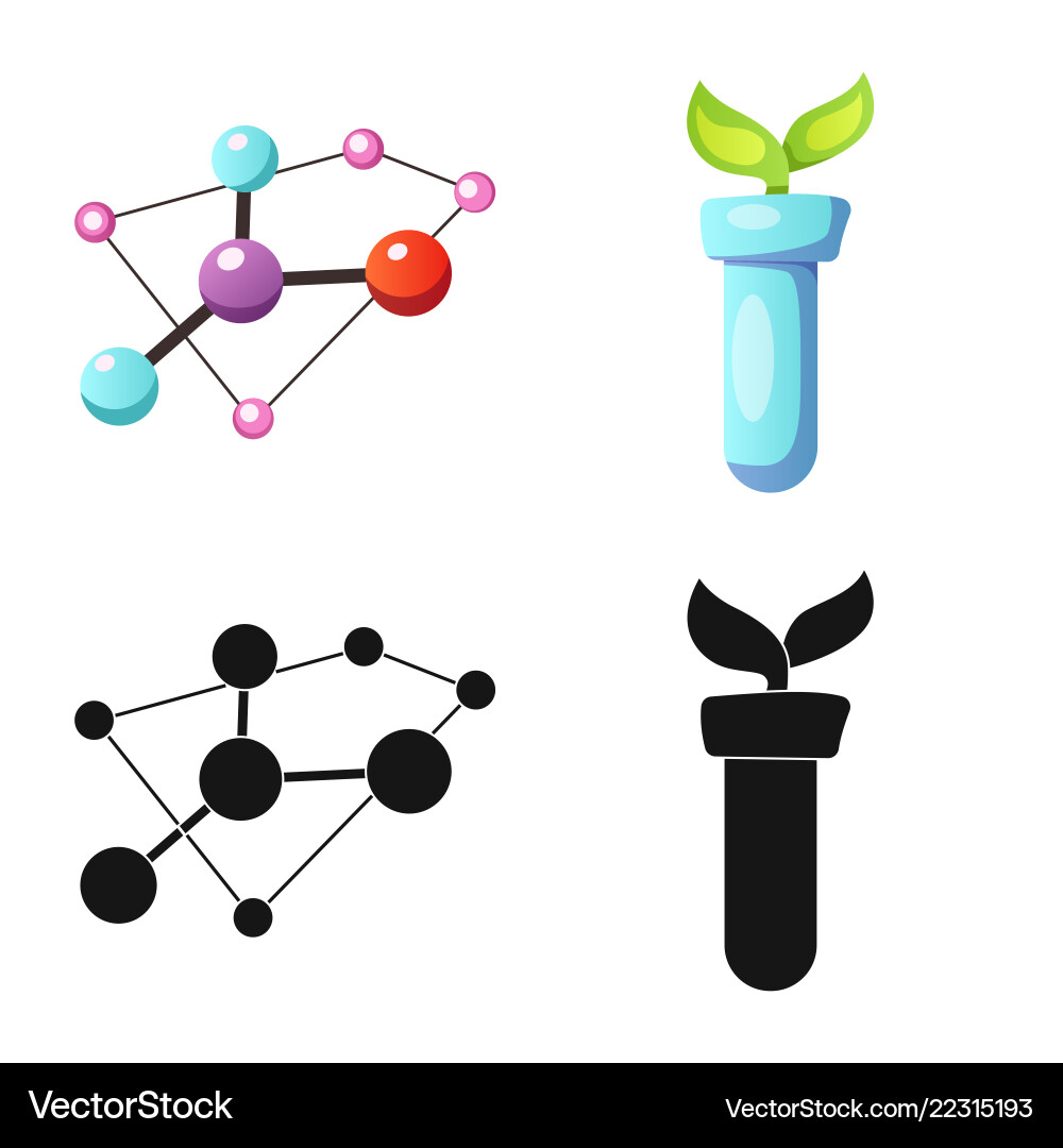 Isolated object of and symbol set ve vector image