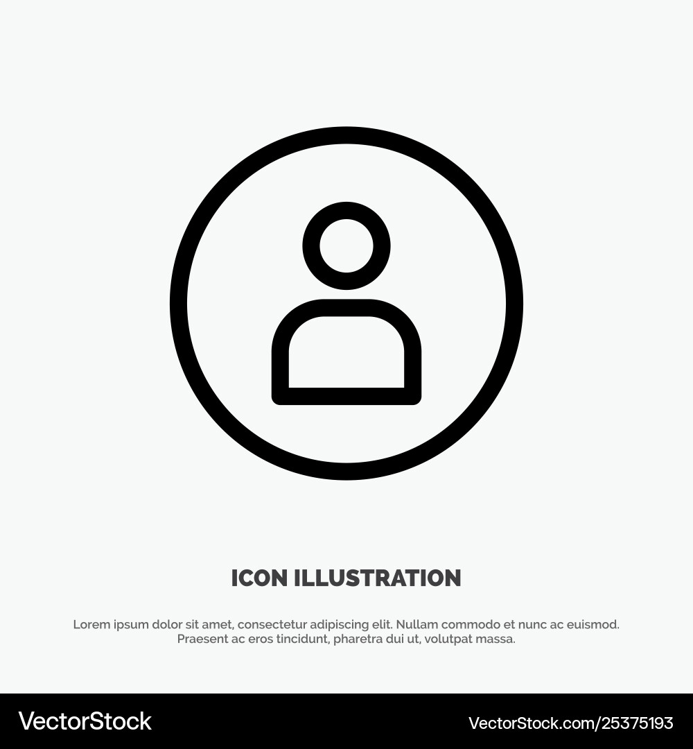 Man worker basic ui line icon Vector Image