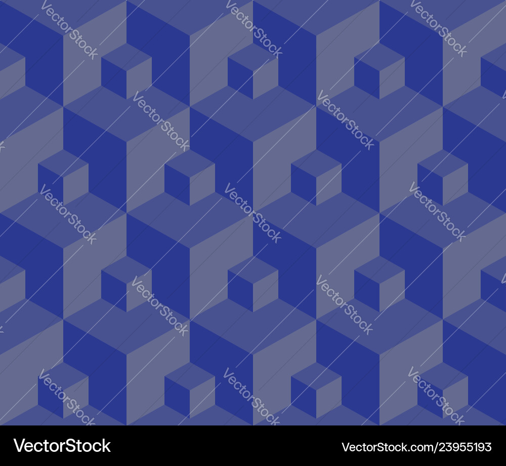 Seamless pattern 3d cube Seamless pattern 3d cube Vector Image