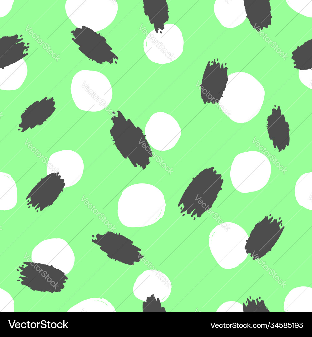 Seamless pattern with repeated round spots Vector Image
