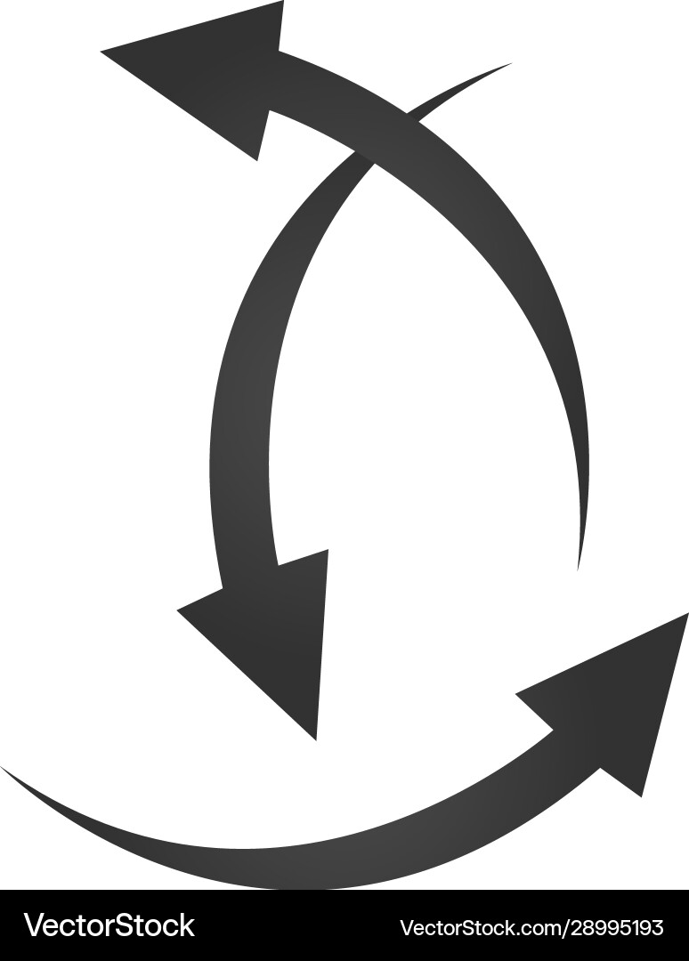 Three arrows pointing in different directions Three arrows pointing in different directions vector image