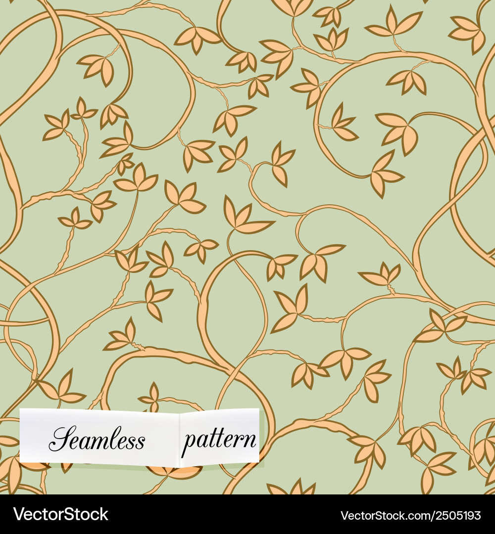 Tree seamless pattern Vector Image